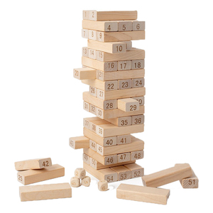 Bloques de construcción de torre de patrón 3D educativo, modelo de construcción DIY de madera de colores, juguete de madera - Product Image 6