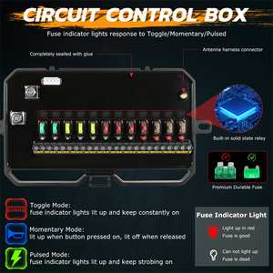 Controllo App e telecomando RF 12 pulsanti RGB pannello interruttore multifunzione per fuoristrada - Product Image 4