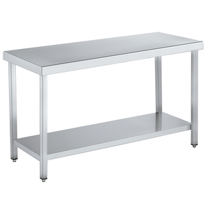 <strong>Disassembled</strong> 1600x700x850mm Central Worktable with 1 Shelf for Laboratories Hospitals Workshops-EURAST 1D61071C Lab Furniture