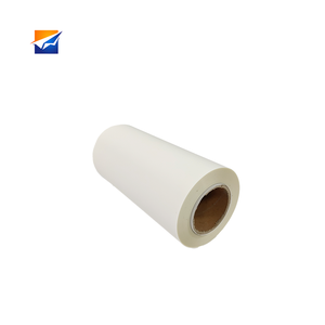 Cao cấp A3 + <span class=keywords><strong>Double</strong></span> <span class=keywords><strong>Sided</strong></span> pretreat Pet Giấy Truyền Nhiệt rõ ràng <span class=keywords><strong>Glossy</strong></span> dtf phim cuộn cho hot Peel cho hàng dệt may & quần áo vật nuôi - Product Image 1