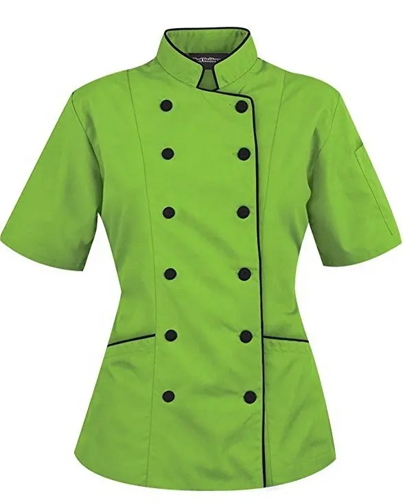 2021 vendita calda di Nuovo modo Ultime Donne di Alta qualità Chef Uniforme A Basso Costo giacca Cuoco/Chef Cappotto