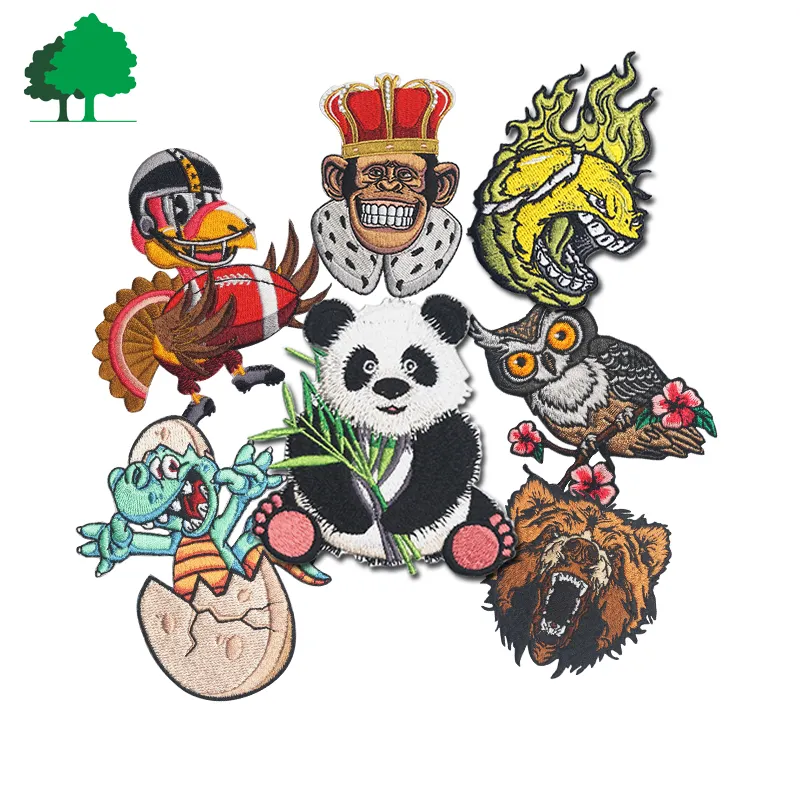 China fornecedor de venda quente personalizado bordados de ferro no cartoon patches