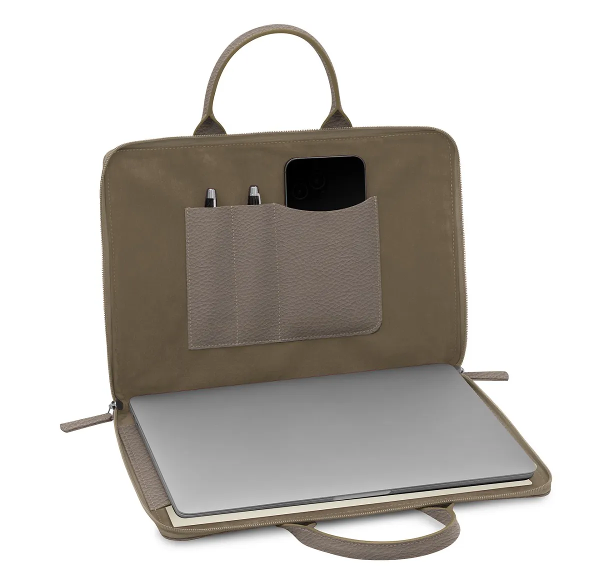 กระเป๋าใส่แล็ปท็อปส่วนบุคคลสำหรับผู้หญิง,กระเป๋าใส่แล็ปท็อปหนังวีแกนหรูหราขายส่ง
