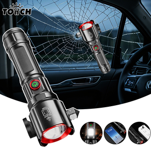 Đa Chức Năng Đèn Pin Có Thể Sạc Lại Hỗ Trợ Đầu Ra Torch Đèn Pin <span class=keywords><strong>LED</strong></span> Siêu Sáng Zoomable Cắm Trại Không Thấm Nước - Product Image 1