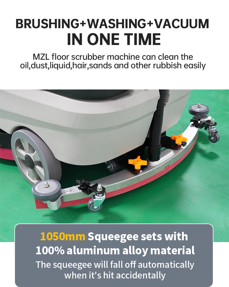 110L Electric Double Disc Commercial Marble Floor Cleaning Equipment Vacuum Scrubber Machine Floor Scrubber