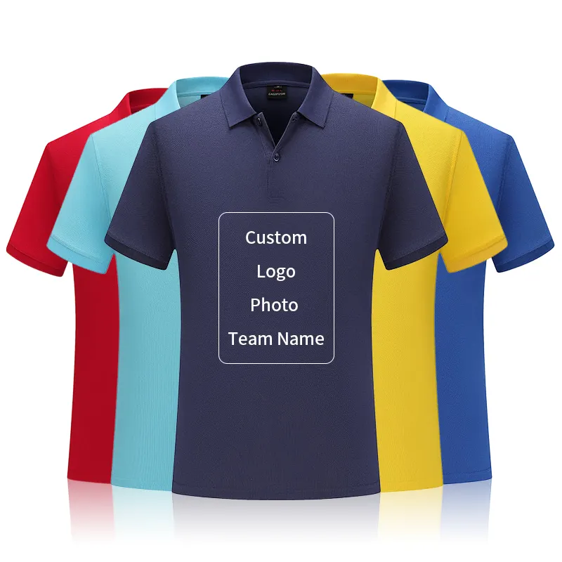 OEM Custom Design Herren Polo T-Shirts, hochwertige Baumwolle 200g/m² Blank Man Polo T-Shirt, gesticktes Logo Sport Golf Polo T-Shirt