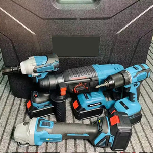 MKT Combo güç araçları için mevcut satış <span class=keywords><strong>4</strong></span> kitleri aracı Set 20v Volt akülü matkaplar pil DIY