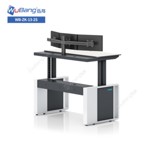 Consola de sala de control Multiconfiguración de monitor para estudio de estación de trabajo y oficina modernos - Product Image 3