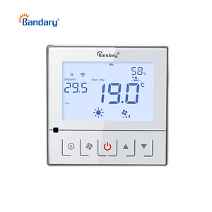 Touch LCD Modbus 0-10 В DC выходной термостат регулятор температуры, блок катушки вентилятора, термостат для 2 труб кондиционирования воздуха и HVAC - Product Image 1
