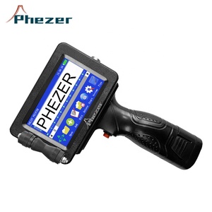 Портативный ручной принтер Phezer, Дата истечения срока годности, код партии, струйный принтер, кодирующая машина для пластиковых бутылок, труб, коробок, картонных принтеров