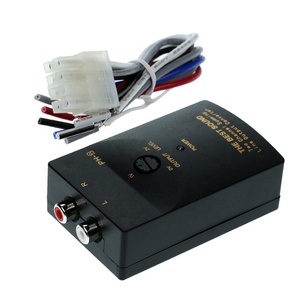 Altavoz RCA de 50W y 1A para coche, Adaptador convertidor de salida de alto a bajo nivel, reajuste, caja electrónica de efectos de graves