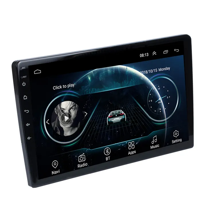 Evrensel tam Hd 2 Din 9 10 inç çift Din kafa ünitesi araba Stereo radyo 2din Android 10 inç ana ünite araç Dvd oynatıcı oyuncu