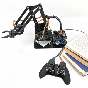 STEM 4DOF Roboterarm-Kit Pädagogischer DIY-Programmier roboter mit PS2-Steuerung Mechanischer Klauen arm R3-Roboterarm-Kit