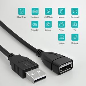 1M USB 2.0延长线数据传输和充电适配器，用于键盘 - Product Image 3