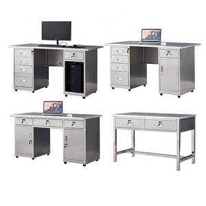 Mesa de ordenador de escritorio modular para oficina en casa con cajones - Product Image 2