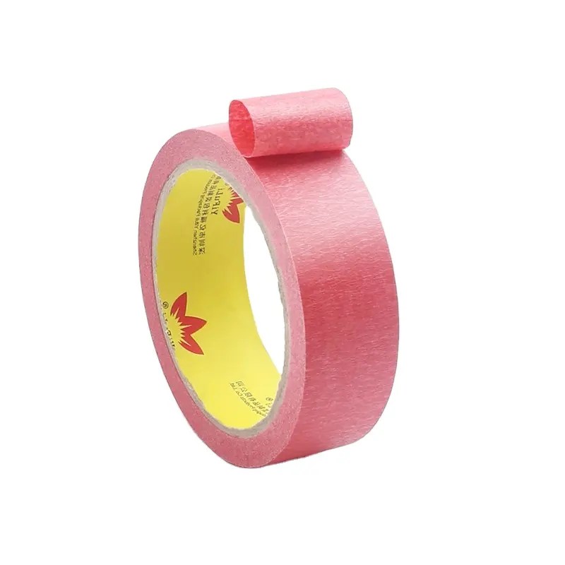 Yifuli Factory Direct Sale Red Color Wall Decor Car Masking Tape for Painting