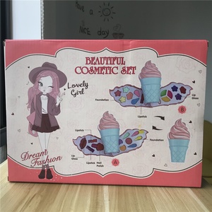 Çocuk güvenliği kozmetik makyaj seti fantastik tasarımı ile moda kızlar güzellik oyun seti oyuncaklar