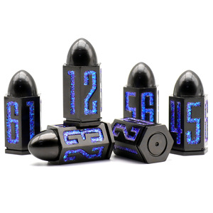 D6 Bullet Metal Dice Set 6 Pcs 6 Sided Die Great for DND Dungeons RPG <strong>Warhammer</strong> Shadowrun Dice - Product Image 1
