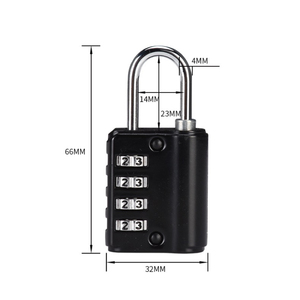 รหัสและกุญแจเปิดกุญแจ4รหัสผสมกับคีย์หลัก - Product Image 4
