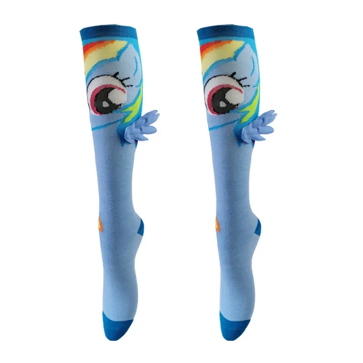 Precio Favorable mujer tubo largo de la rodilla-longitud calcetines de dibujos animados de un tamaño lindo casual Calcetines