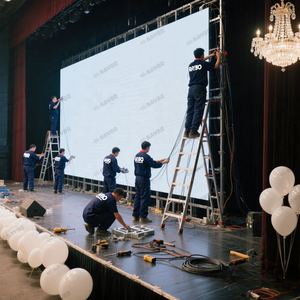 Raybo ngoài trời cho thuê LED sáng tạo liền mạch nối màn hình LED linh hoạt hộp p3.91 HD màn hình hiển thị LED - Product Image 3