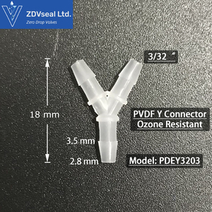 ZDVseal 3/<strong>32</strong> Inch Plastic Joint 3 Way Mini Barbed Pipe Fitting <strong>5</strong>/<strong>32</strong>&quot; Y Connector 1/16 Tubing WYE <strong>Coupling</strong> - Product Image 3