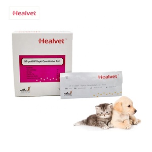 Healvet köpek kedi HbA1c/CPL/FPL/T4 veteriner testi immunoassay floresan analizörü pet teşhis veteriner NT-proBNP test kiti - Product Image 1
