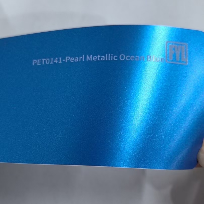 PET-Matte Metallic Ocean Blue
