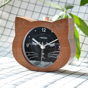 Led kỹ thuật số Đồng hồ báo thức, động vật mèo hình dạng đáng yêu dễ thương phong trào Gỗ gỗ Máy tính để bàn bảng đồng hồ báo thức cho trẻ em Quà tặng ánh sáng - Product Image 6