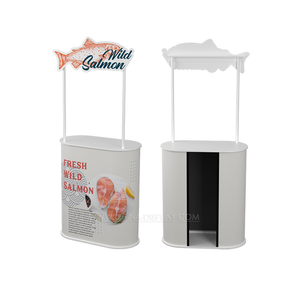 柜台演示展览聚氯乙烯塑料展台促销展示台 - Product Image 2