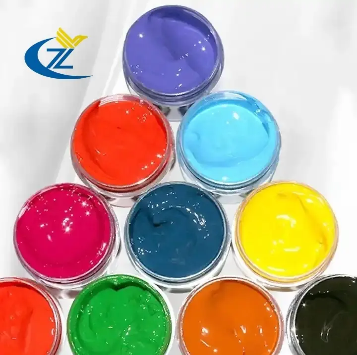 Vente en gros de pigments fluorescents de qualité d'impression non toxiques liquides couleur bleu rouge jaune vert rose