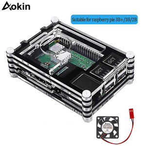 9 <strong>Layers</strong> Acrylic Box <strong>Raspberry</strong> <strong>Pi</strong> 3B+ Case with Cooling Fan Case For <strong>Raspberry</strong> <strong>Pi</strong> <strong>3</strong> Model B - Product Image 3