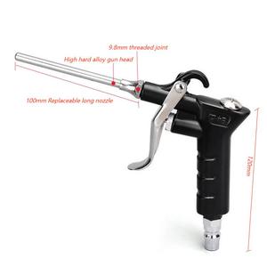 エアブローガンキット6 * 4mm 8 * 5mm <span class=keywords><strong>5m</strong></span> PU PA PEホース、100mmノズルおよび空気圧継手npn989ダストブローガンメタル
