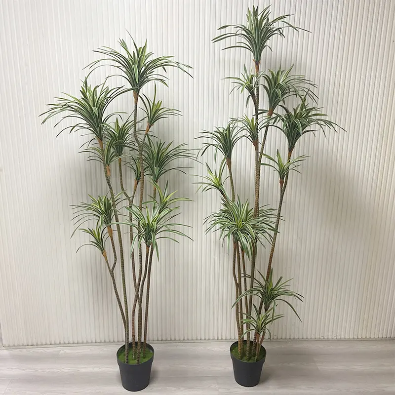 Piante artificiali albero piante di plastica vasi giardino paesaggio piante moderne per interno palma decorazione per la casa bonsai albero