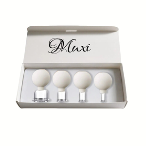 ガラス & シリコーンカッピングセット | 真空吸引マッサージカップ | フルボディリリーフ | <span class=keywords><strong>Deal</strong></span> Mother's Gift