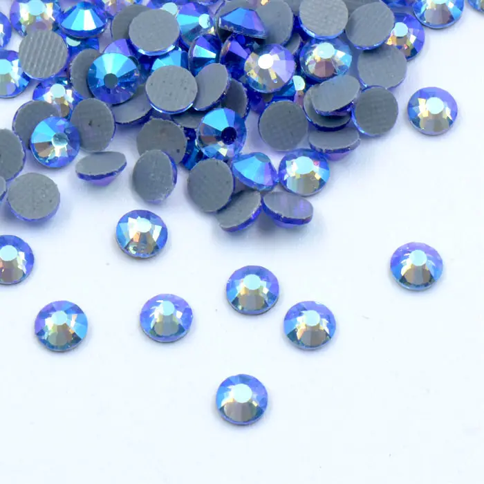 Diamantes de imitación para fijación en caliente, cristal de strass, SS10, aqua AB, envío directo de fábrica, venta al por mayor, calidad austriaca, 70000 Uds.