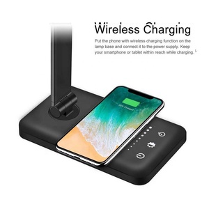 Çok fonksiyonlu Modern akıllı Usb kablosuz şarj masa lambası taşınabilir ayarlanabilir katlanabilir ofis masası okuma ledi masa lambası - Product Image 3