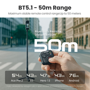 Amagistan phổ <span class=keywords><strong>Bluetooth</strong></span> điều khiển từ xa cho insta360 mini điều khiển từ xa GoPro không dây phụ kiện điều khiển từ xa. - Product Image 3