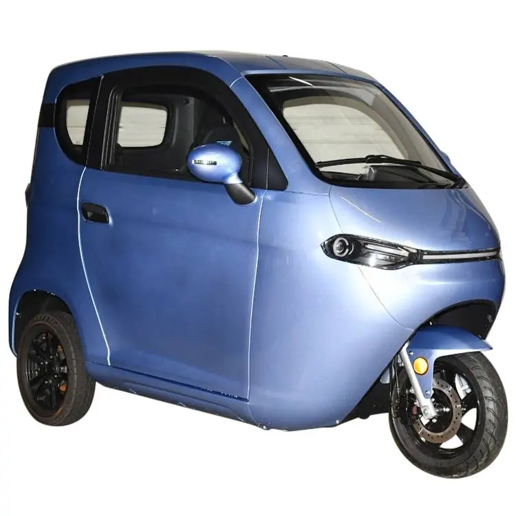 2000w 전기 택시 세발 자전거 페달과 완전히 닫힌 오두막 전기 스쿠터 72v 100ah 3 바퀴 전기 우유 자동차 판매