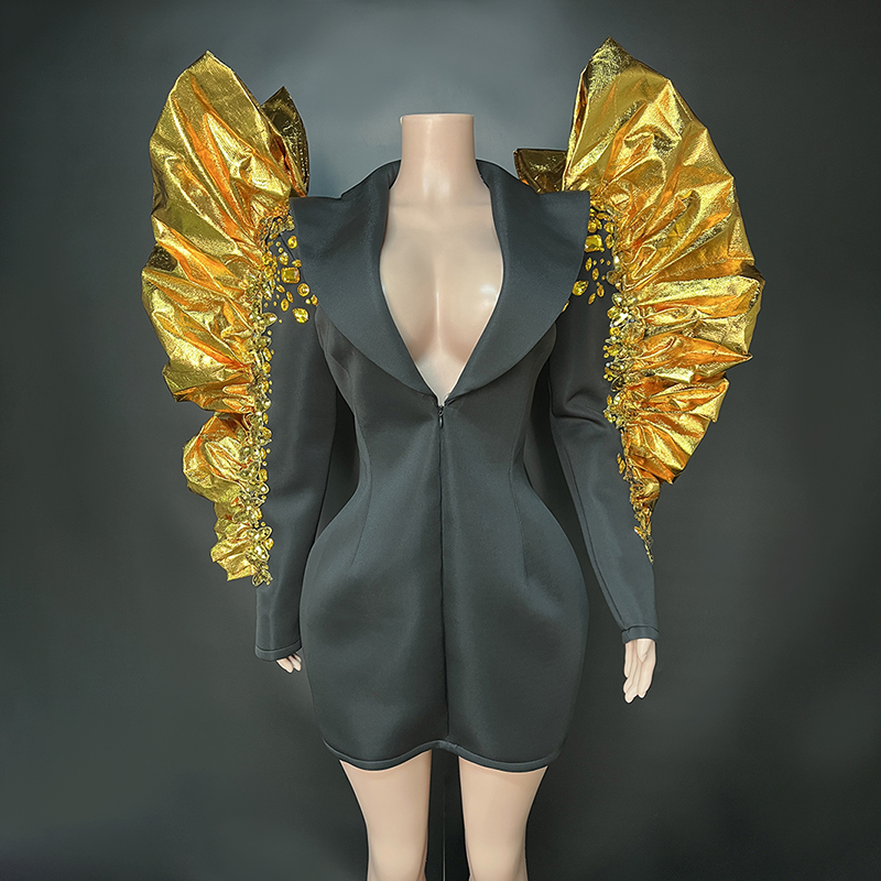 Black with gold