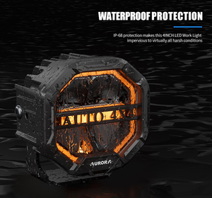 AURORA New Design 4x4 Led Work <strong>Light</strong> Strobe Car <strong>Light</strong> Bar Flashing Auto Fog <strong>Light</strong> - Product Image 3