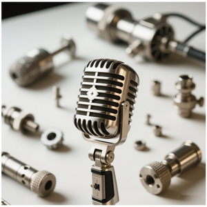 Tùy chỉnh-thực hiện CNC Anodized thép không gỉ mic chuyên nghiệp thiết bị âm thanh condenser <span class=keywords><strong>microphone</strong></span> cho thiết bị công nghiệp ca sĩ - Product Image 2