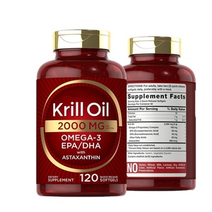 OLLI OEM Krill minyak suplemen kesehatan Hyaluronic Acid minyak ikan Omega 3 Krill minyak Softgel kapsul disesuaikan makanan kesehatan - Product Image 1