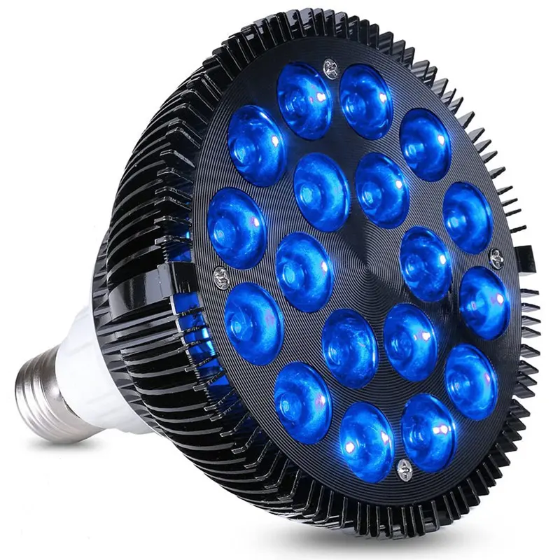 E26/27 ha condotto la lampadina dell'acquario 18/54W blu 450nm 460nm la lampada PAR38 Tank della barriera corallina