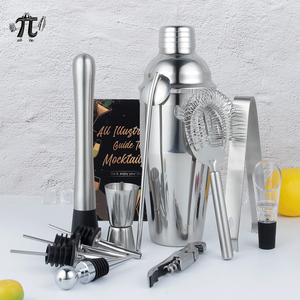 Bộ dụng cụ pha chế cocktail bằng thép không gỉ mới về - Bộ lắc Martini, dụng cụ pha chế, bộ quà tặng, phụ kiện quầy <span class=keywords><strong>bar</strong></span> để pha chế cocktail - Product Image 1