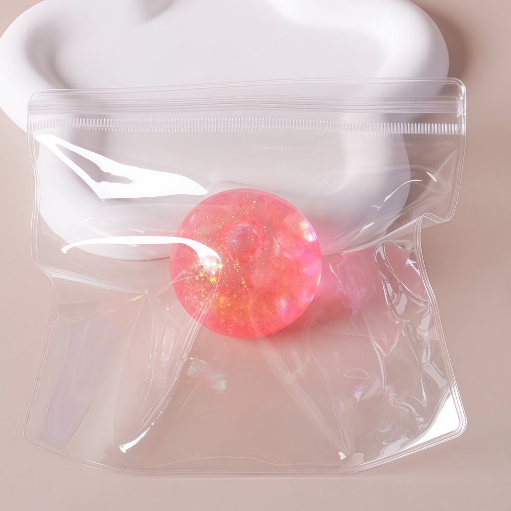 Boule de décompression rose Aurora au malt et au sucre (4 cm)