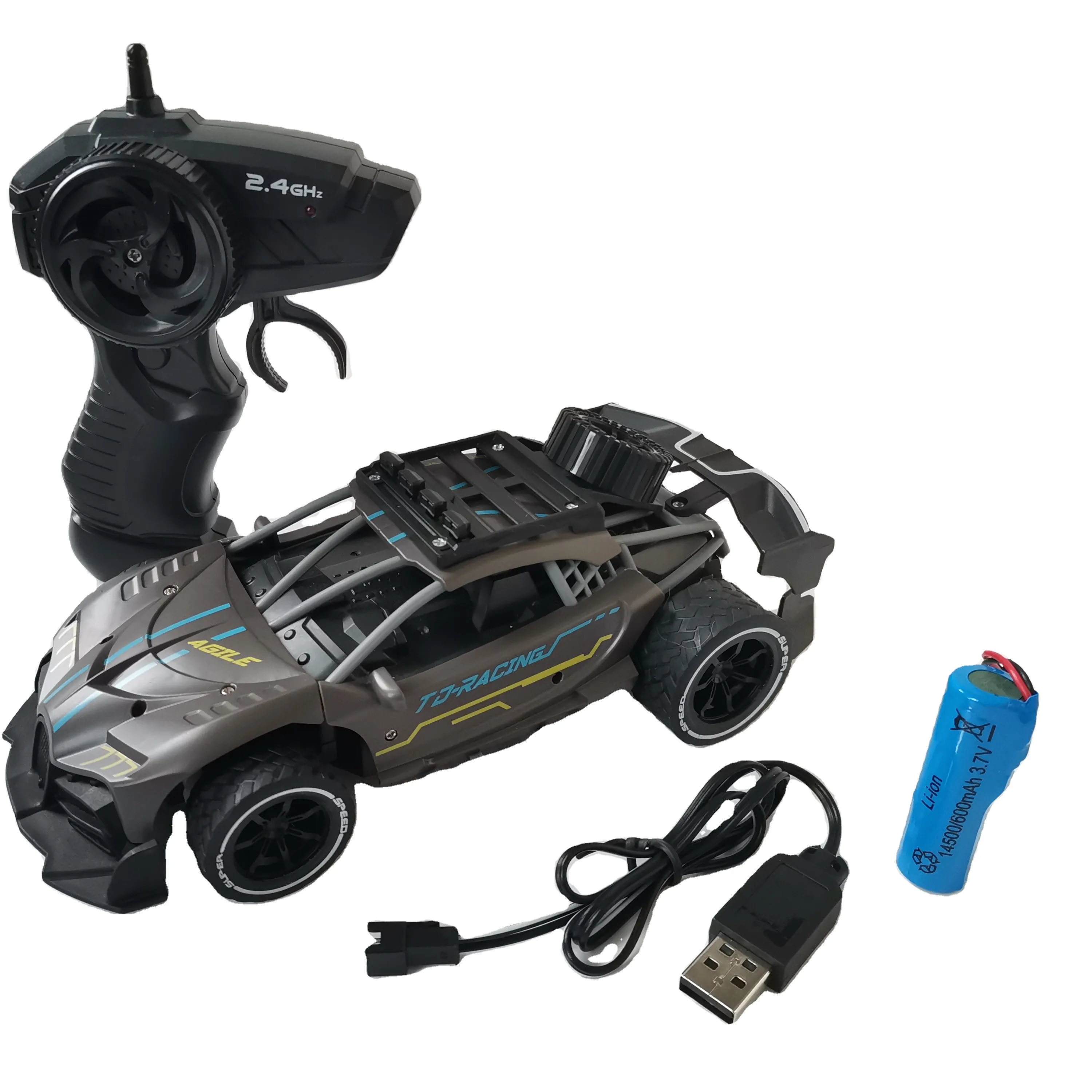 IQOEM- 208060 Mini enfants télécommande voiture lumière LED Rechargeable télécommande sport voiture radiocommande jouets