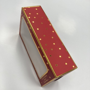 Cardboard <strong>Box</strong> With Window Clear Window Cardboard Ornament <strong>Box</strong> Snap Lock Cardboard Boxes - Product Image 3