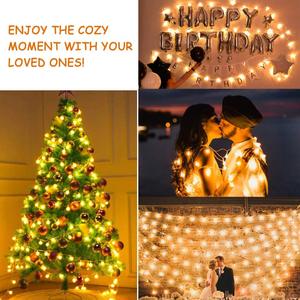 33Ft 100 <strong>LED</strong> Plug in <strong>String</strong> <strong>Lights</strong> Remote Control <strong>Timer</strong> Twinkle Fairy <strong>Lights</strong> 8 Modes Waterproof Decorative <strong>Lights</strong> - Product Image 6