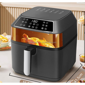 Versatile 8L Professional Large Air Fryer 12 Cooking <strong>Programs</strong> Touch LCD Display New Electric for Airfryer Household Plastic